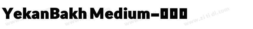 YekanBakh Medium字体转换